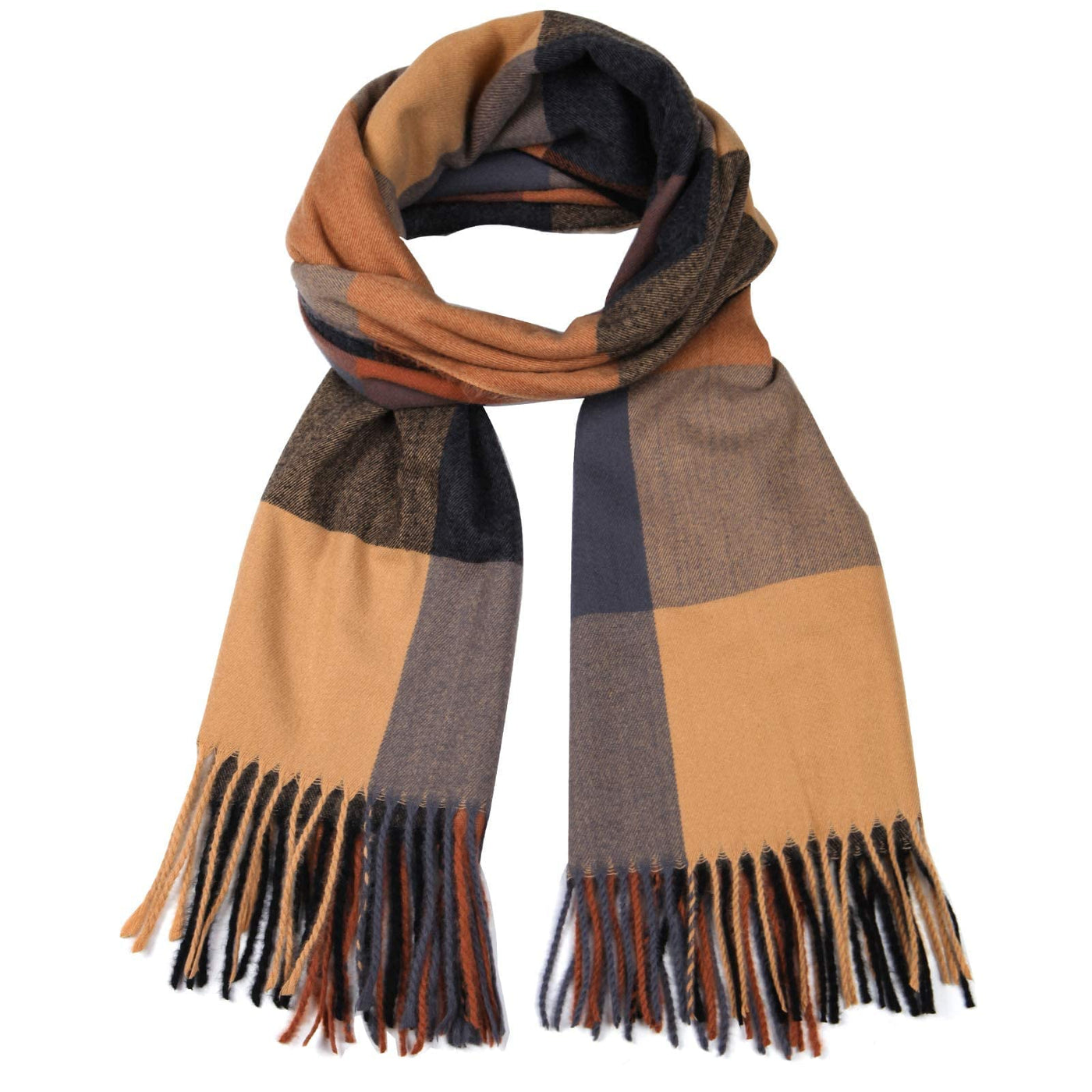 Plaid Warm blanket scarf for winter