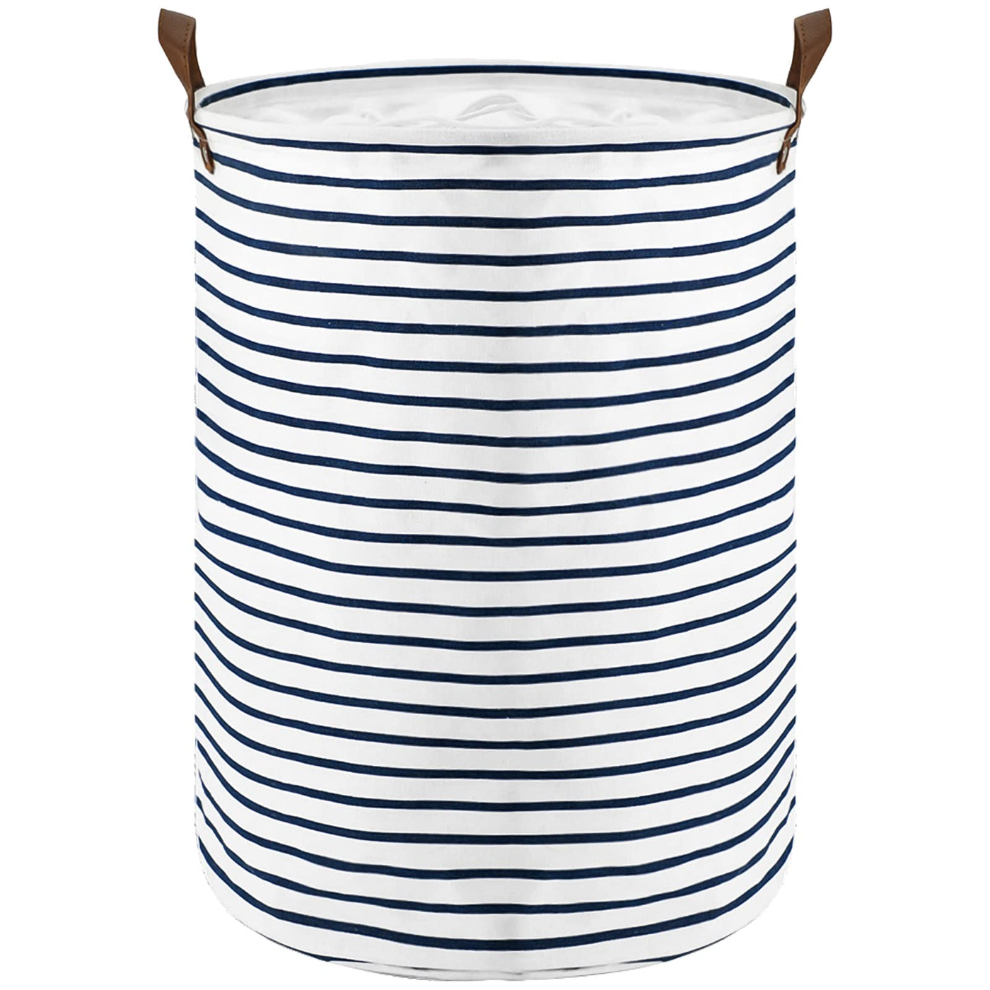 Paniers à Linge de Rangement Ronds Pliables, Coton