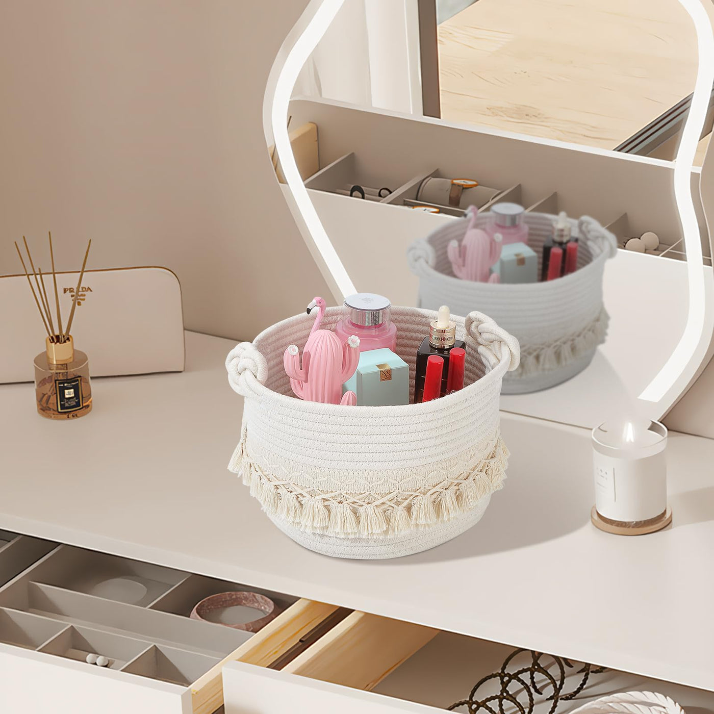 Storage Basket Cotton Basket Braided Children