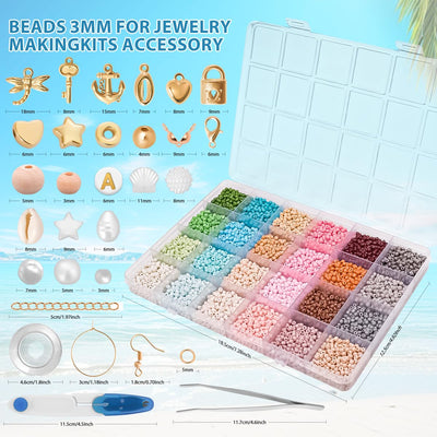 12000+ Matte Perlen zum Selbermachen von Armbändern