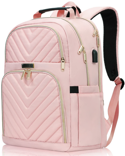 Schulrucksack Teenager mit USB-Ladeanschluss, Laptop-Rucksack Stylish Daypack Wasserdicht für die Schule