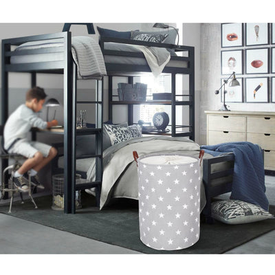 Foldable Round Storage Laundry Baskets, Cotton