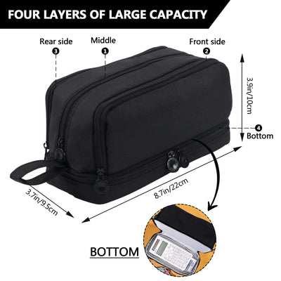 Pencil Case,4 Compartment Pencil Cases,Pencil Case Teenager,Large Capacity Pencil Case