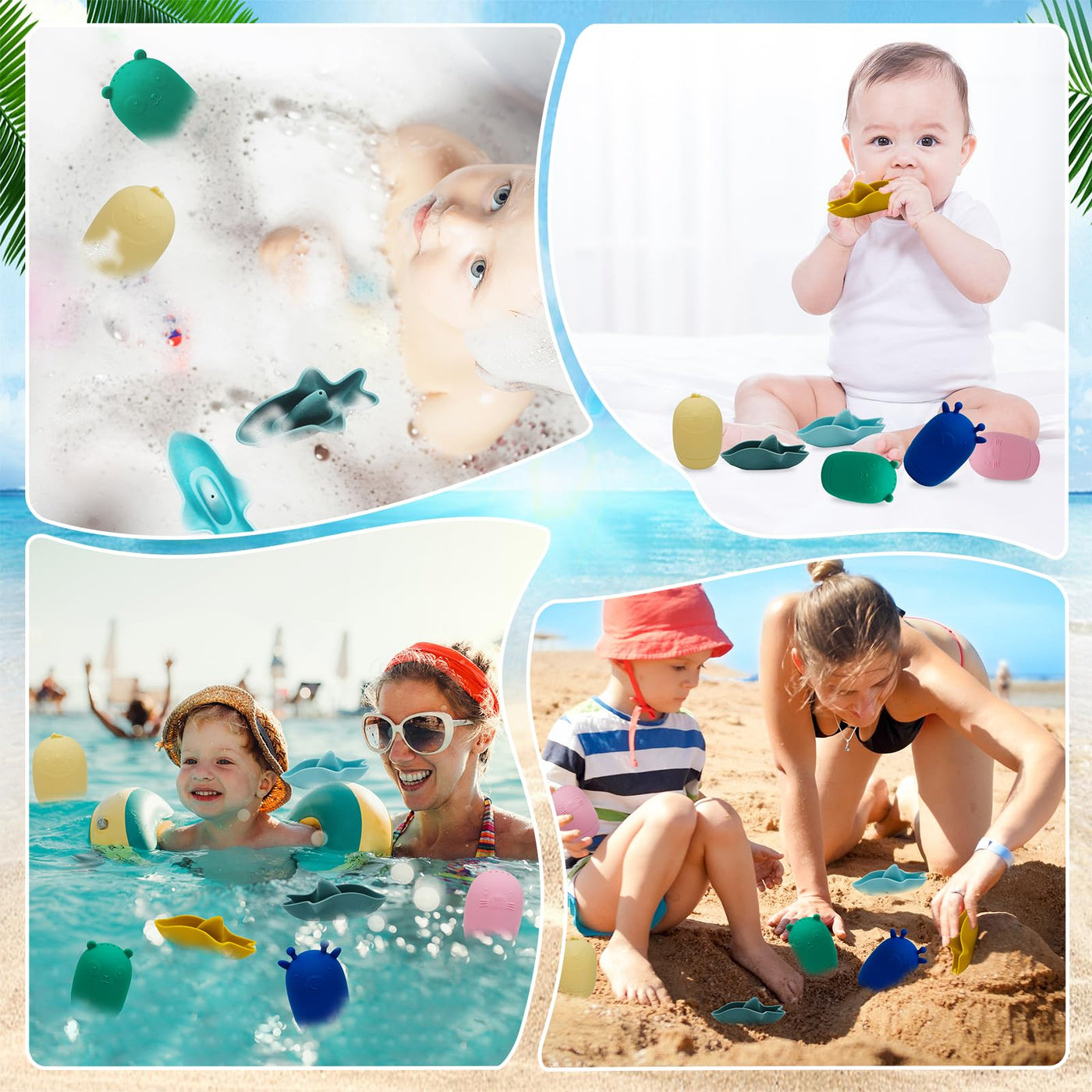 Jouets de bain, jouets aquatiques Jouets de bain pour bébés Jouets de bain sans moisissure