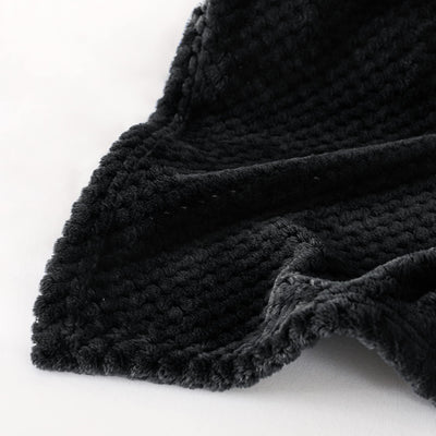 Cuddly blanket Super soft and warm fleece blanket for sofa, couch and bed with waffle pattern, cozy & comfortable blanket