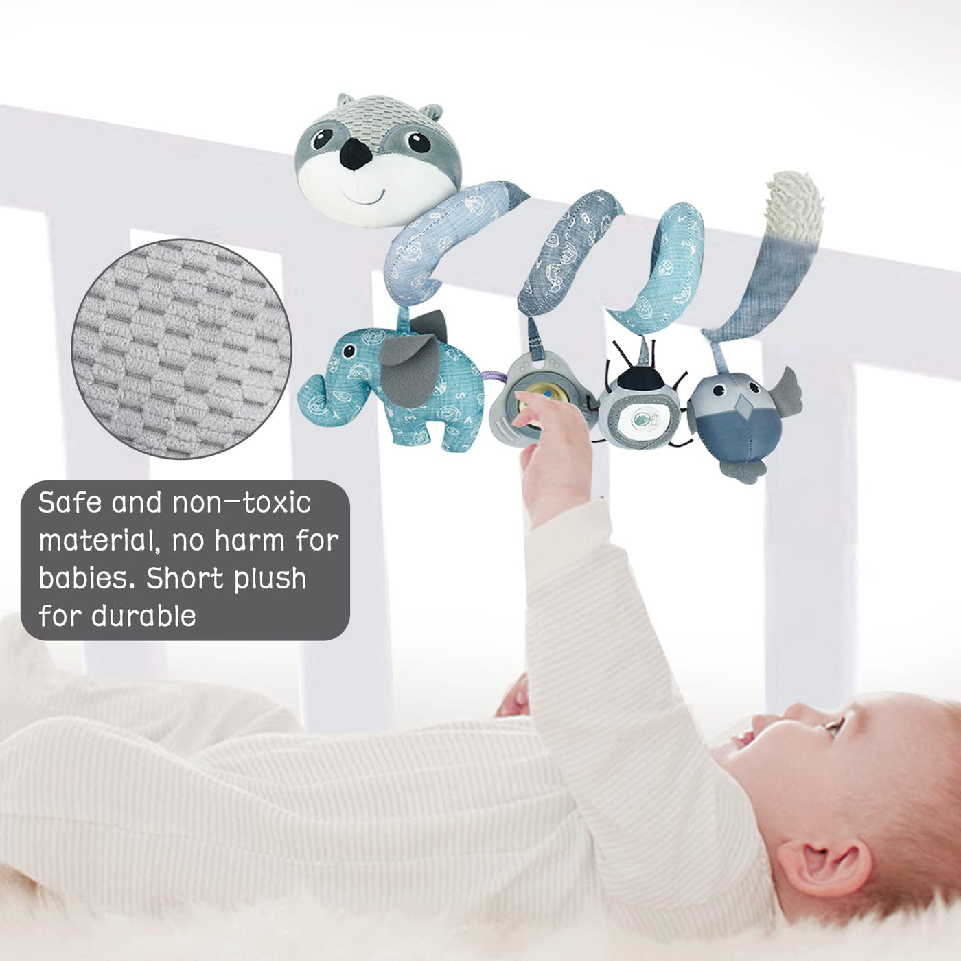 Kinderwagen Spielzeug für Babys - Spirale Kinderwagen hängen Spielzeug für Autositz & Baby mobile Kinderwagen Krippe