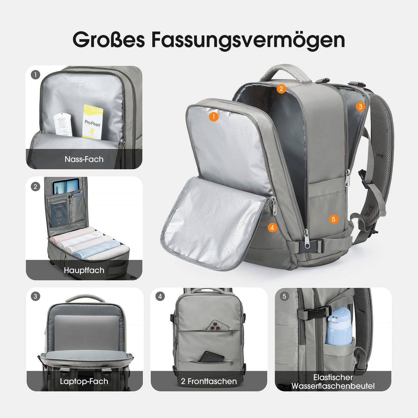 Sac à dos pour bagages à main Sac à dos de voyage