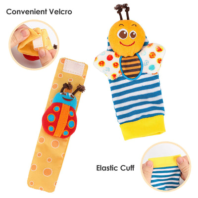 Baby rattle toy animal wrist rattle