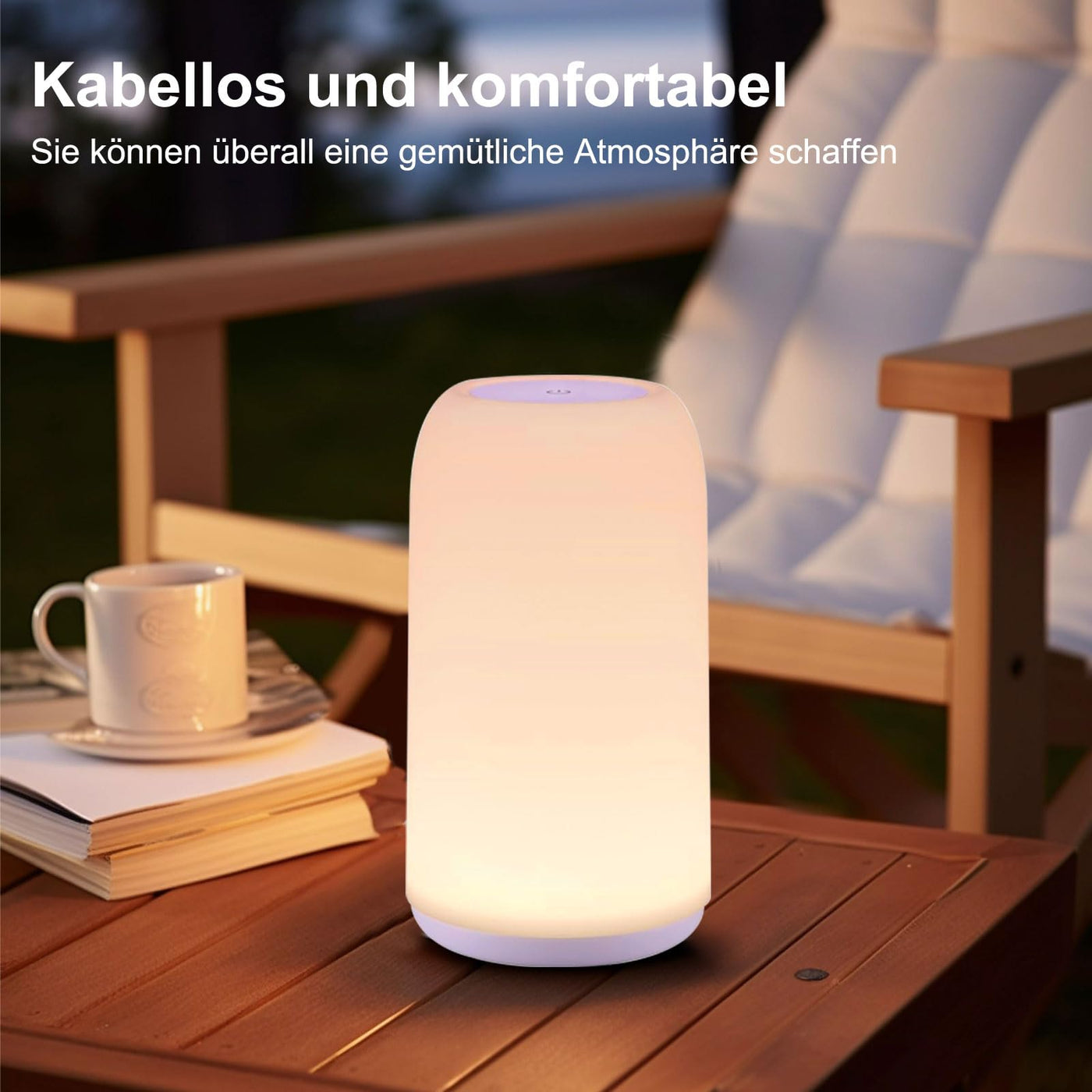 LED Bedside Lamp Touch Dimmable