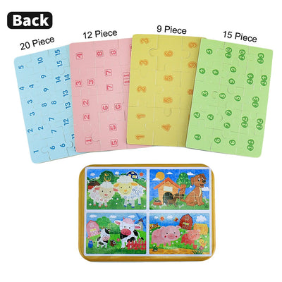 Children's puzzle 64 pieces puzzle for children puzzle four levels of difficulty