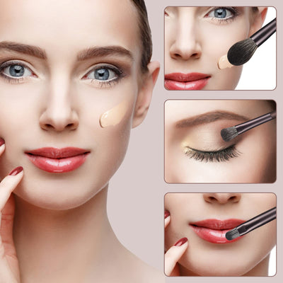 Ensemble de Pinceaux de Maquillage 12 Pièces Premium