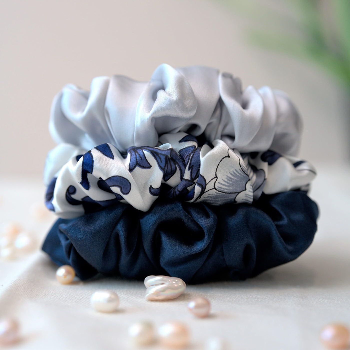 3 Pieces of Silk Hair Ties