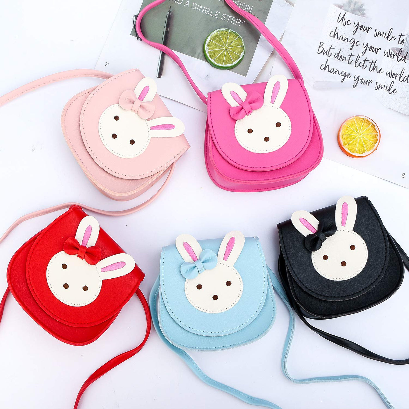Sac à bandoulière pour enfants, sac à bandoulière lapin, cuir PU