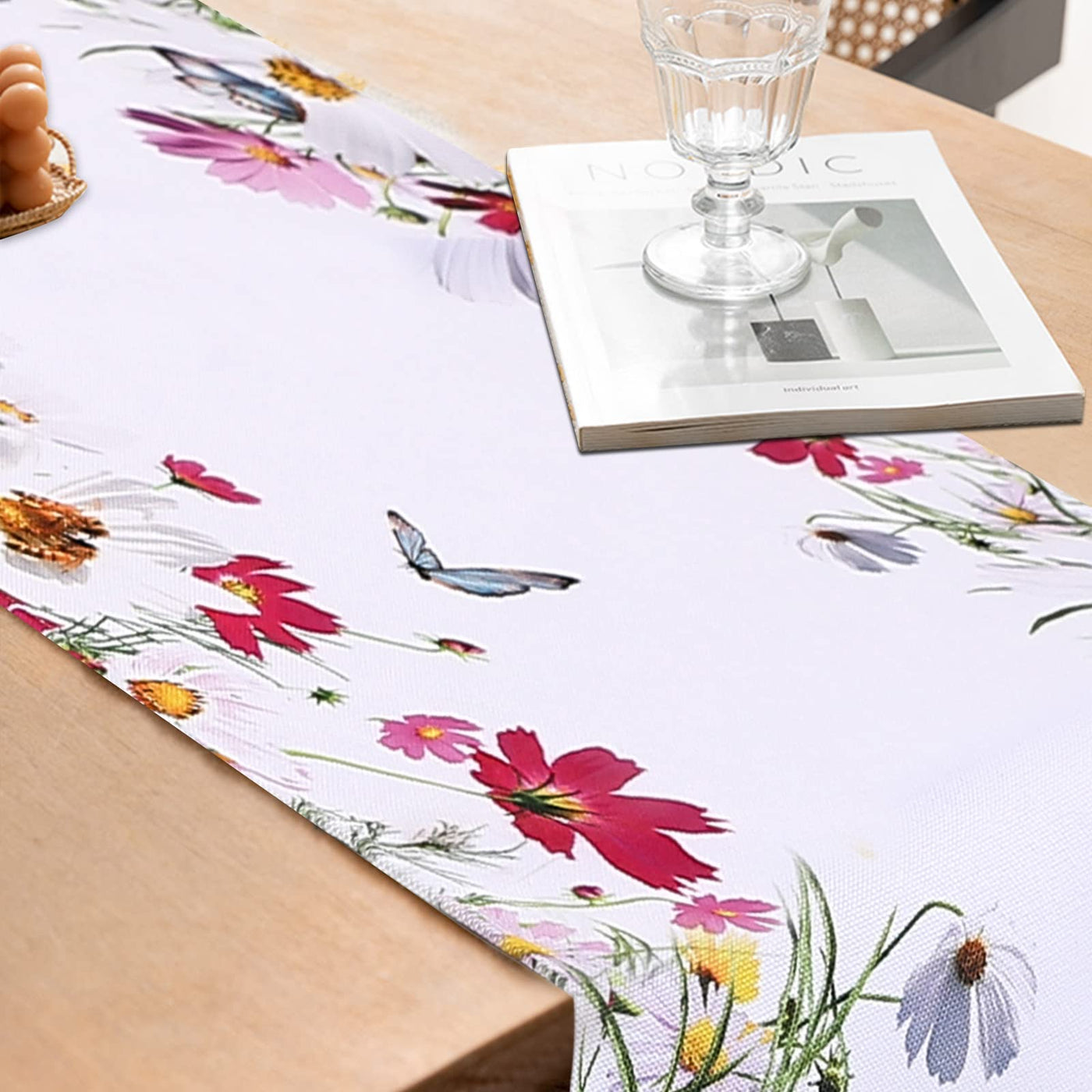 Chemin de table aspect lin Chemin de table lavable