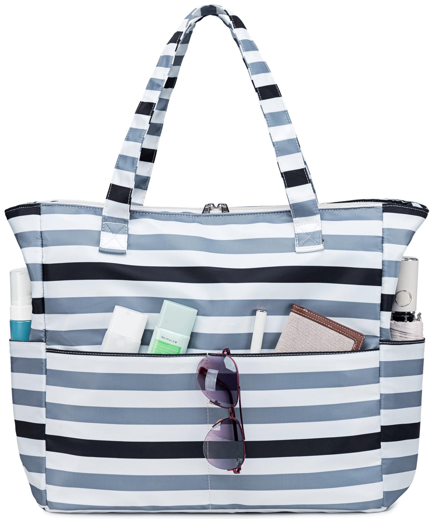 Grand sac de plage avec fermeture éclair