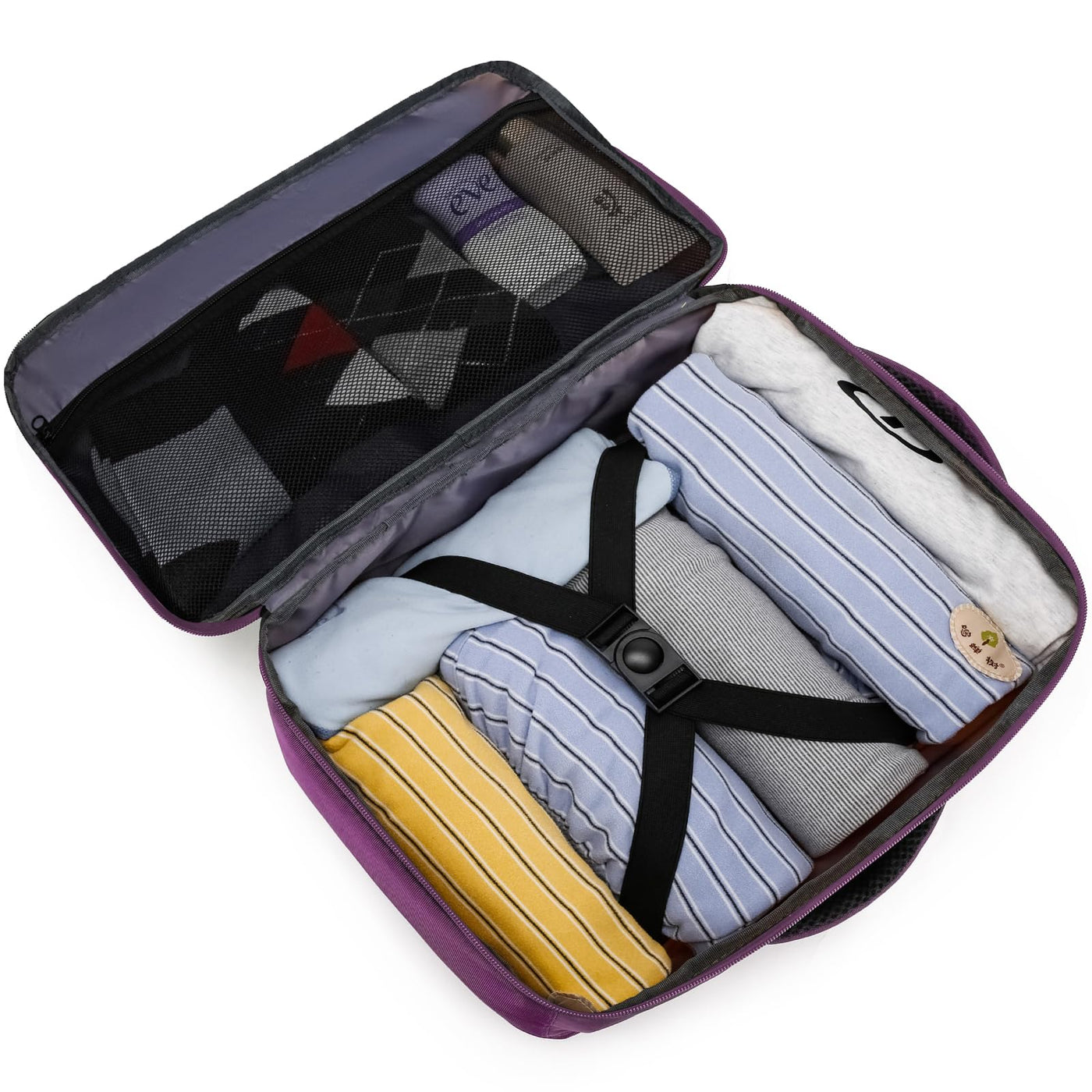 Hand luggage backpack with separate one-inch computer compartment