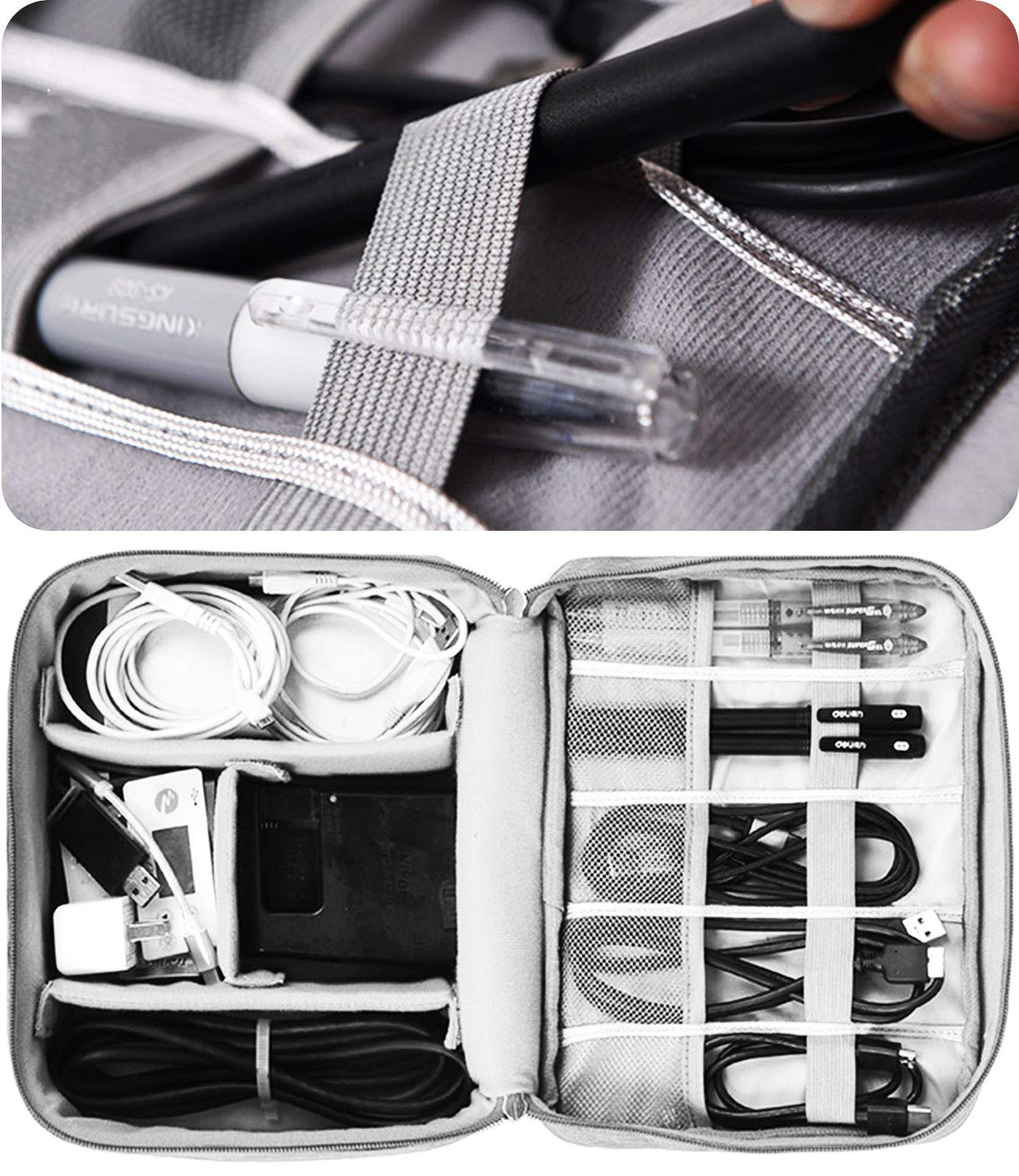 Electronic bag - Electronics accessories organizer - universal travel cable organizer bag