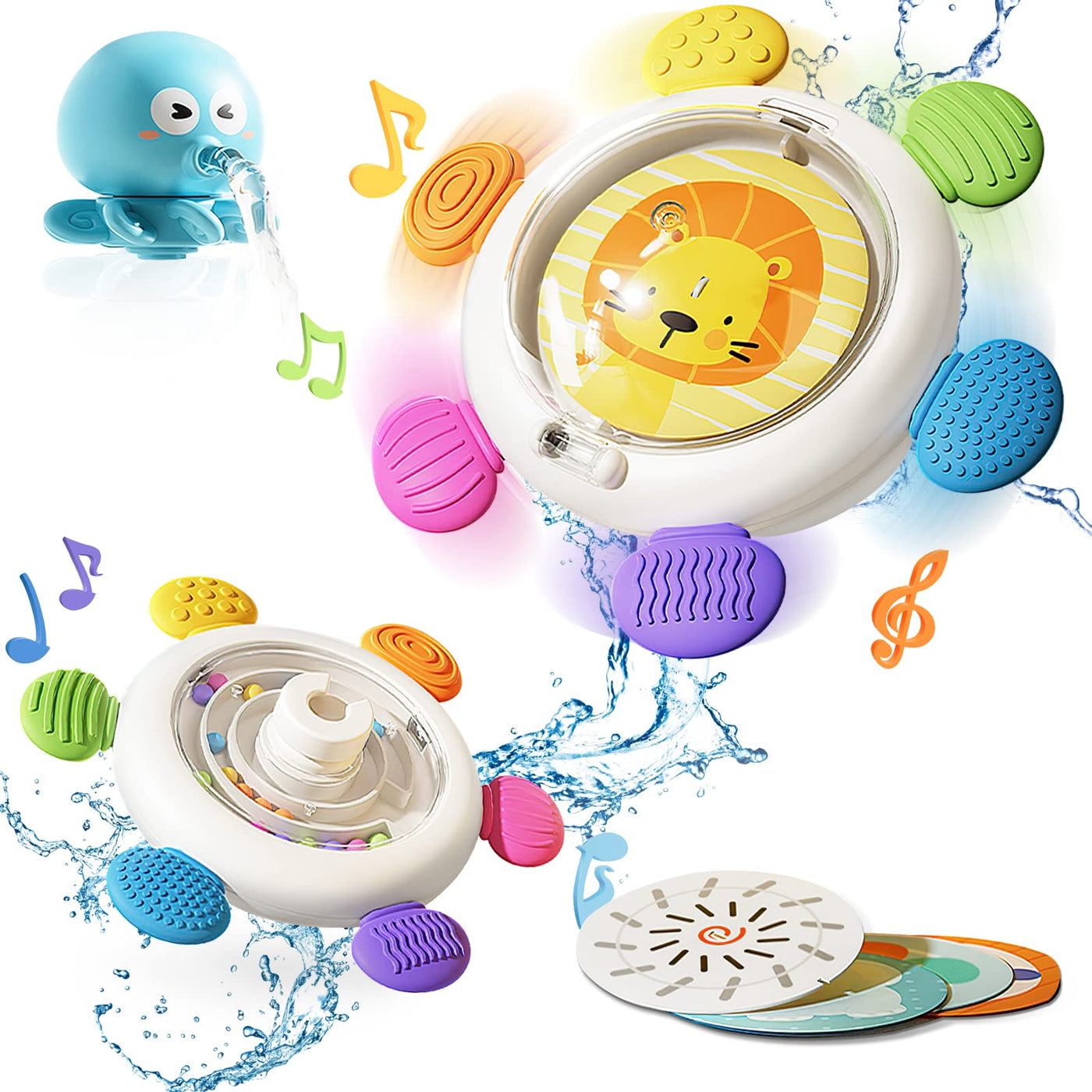 Suction cup toy baby, Suction cup baby, Baby toy with suction cup, Baby bath toy with octopus spray water bath toy