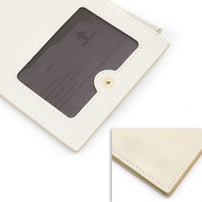Portefeuille en cuir véritable Porte carte de crédit avec blocage RFID Portefeuille à fermeture éclair Téléphone portable