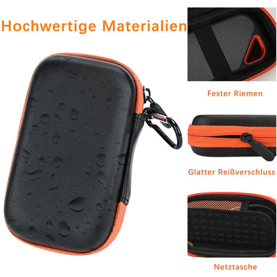 Tasche für tragbare SSD, tragbare Hartschalenkoffer für Laufwerke und Micro SD-Karte