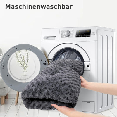 Lit pour Chien pour Grands Chiens, Lavable, Coussin Moelleux pour Chien, Tapis pour Chien pour Grands / Moyens Chiens, Fond Antidérapant, Respirant, Matelas pour Chien, Lit pour Animaux de Compagnie, Gris Foncé, 90 x 60 cm