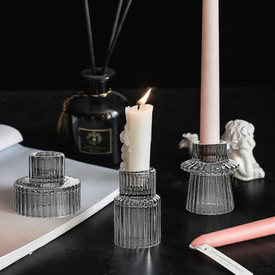 Candle holder set of 3 tea light holders Candle holder