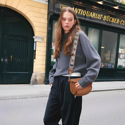 Sac à bandoulière, sac à bandoulière en cuir végétal, sac à bandoulière pour dames, pochette de poitrine avec fente pour carte et blocage RFID, détachable et ajustable