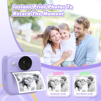 Appareil photo instantané pour enfants, appareil photo instantané pour enfants avec carte et papier d'impression