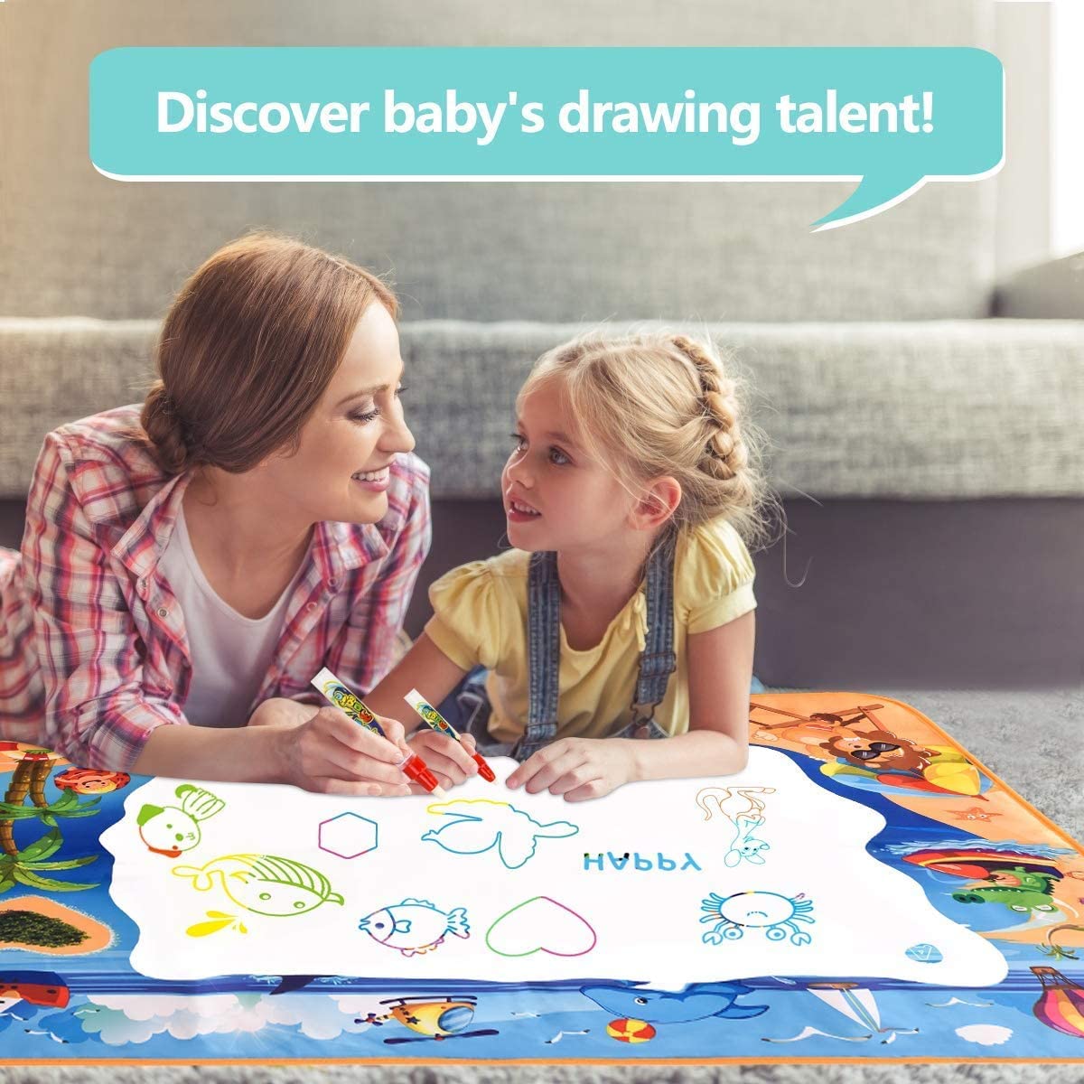 Magic water drawing mat