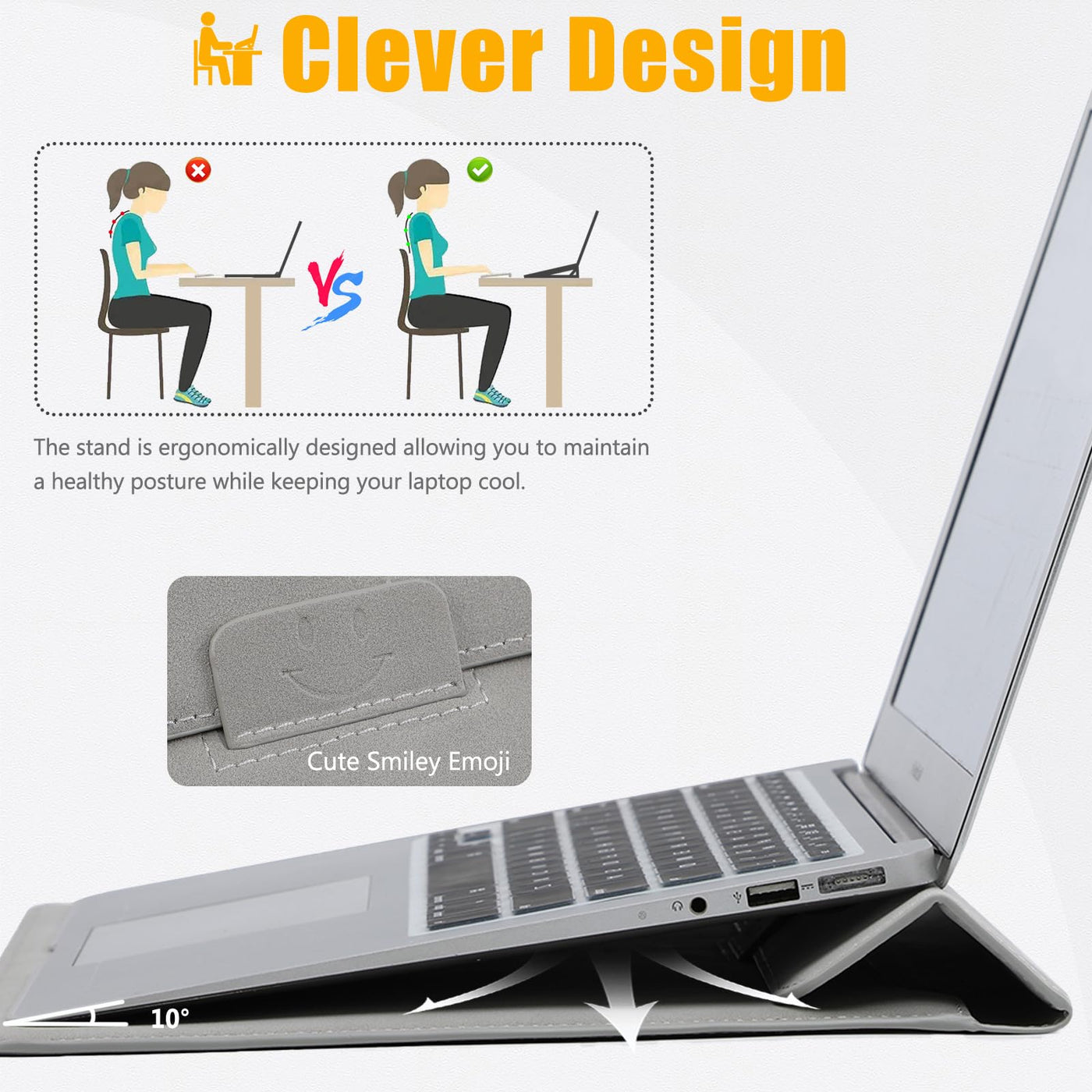 Housse pour ordinateur portable Housse pour ordinateur portable avec fonction de support