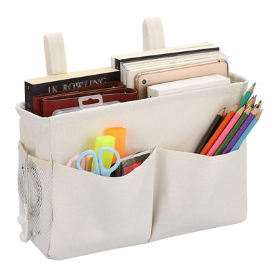 Bed organizer, caddy multipurpose hanging storage bag for home, office, school, dorm