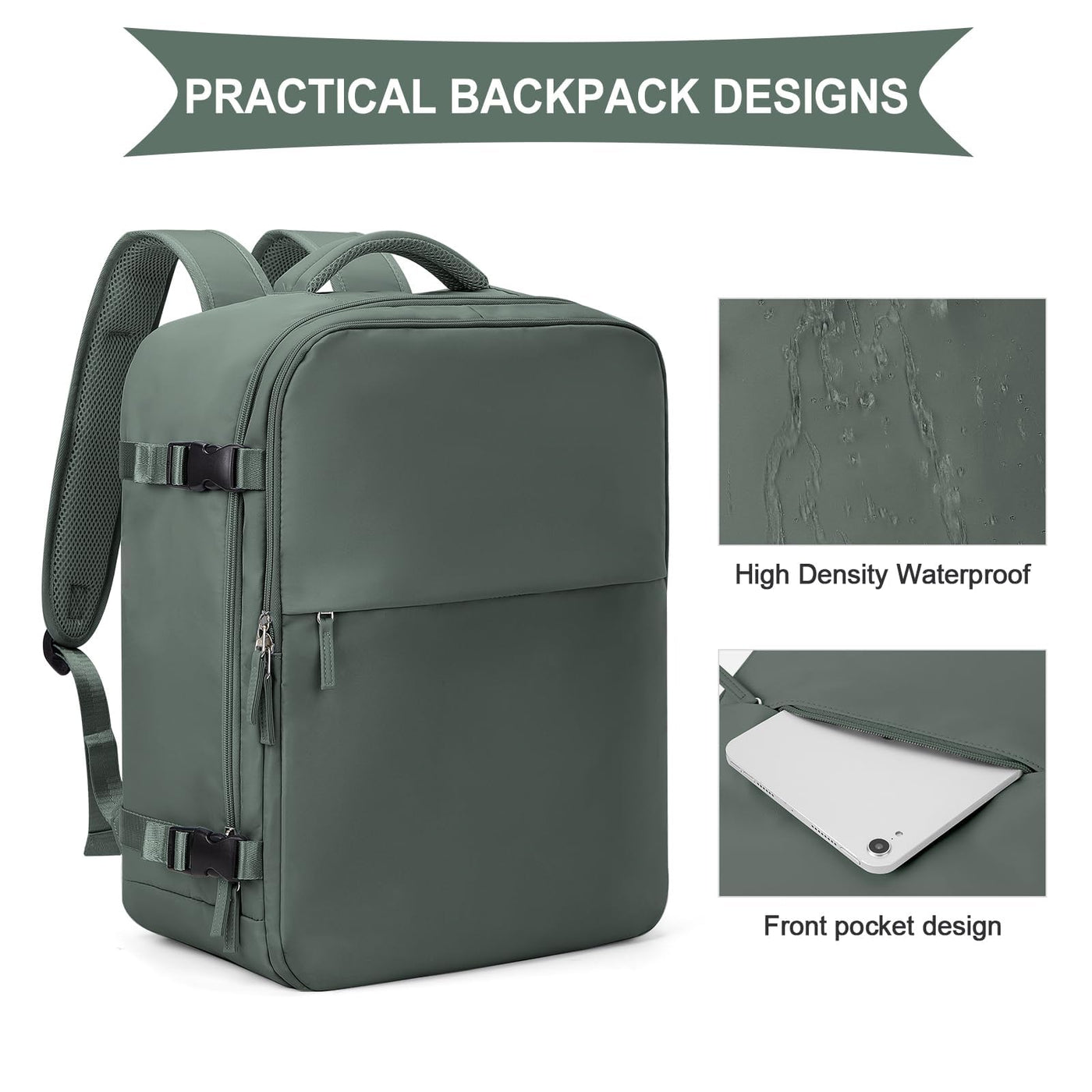 Sac à dos de voyage pour bagage à main d'avion sac à dos pour bagage à main d'avion ordinateur portable étanche