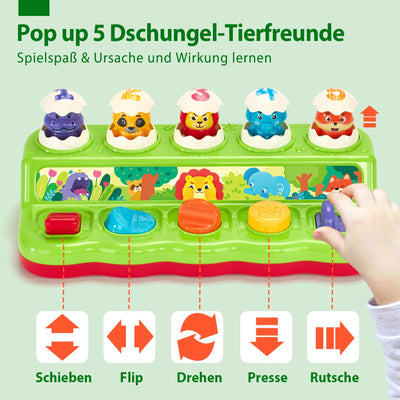 Pop up Babyspielzeug mit Musik und Licht - Kleinkinder, frühe Entwicklung Ursache und Wirkung Spielzeug