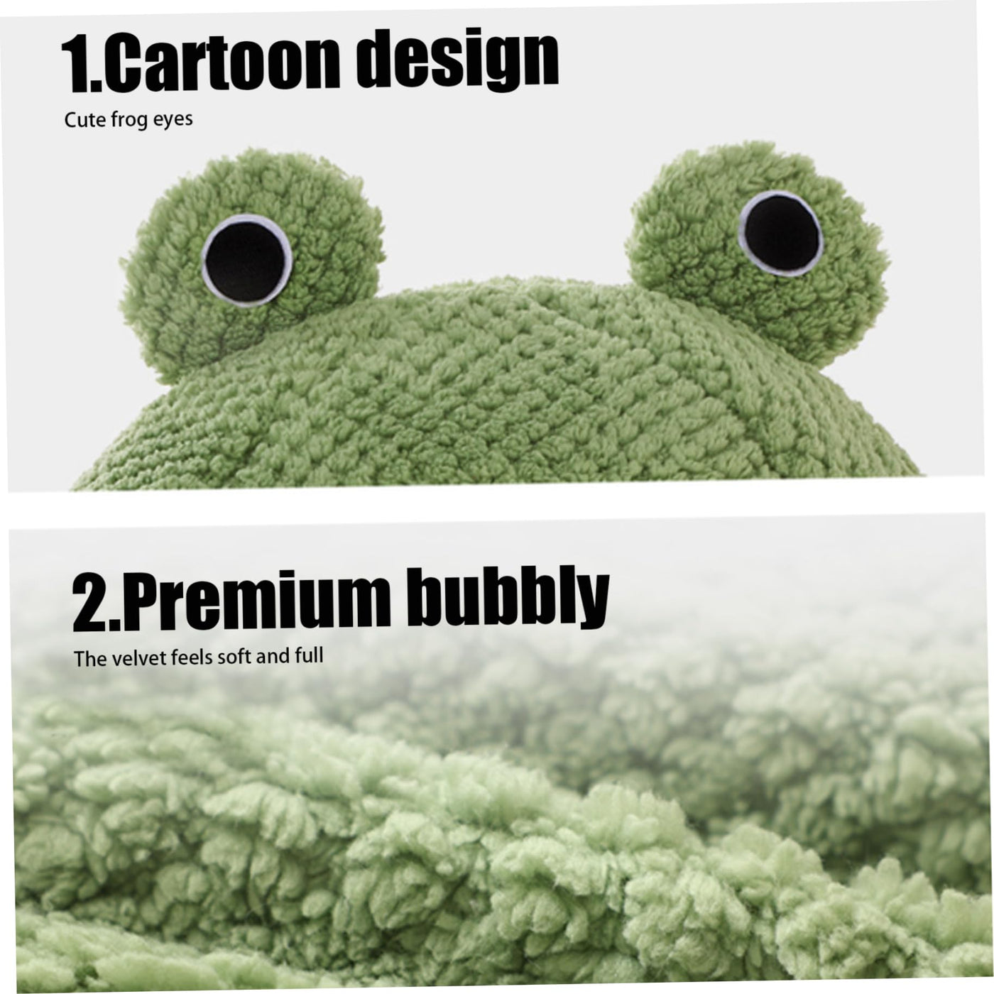 Lit de Chat Grenouille Long Peluche Hiver Automne Thermique Mignon