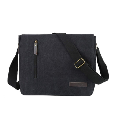 Messenger bag made of canvas shoulder bag shoulder bag for laptop vintage for work leisure