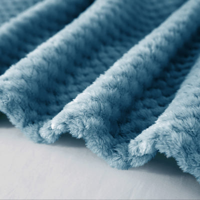 Couverture douillette Couverture en polaire super douce et chaude pour le canapé et le lit avec motif gaufré, couverture douillette et confortable