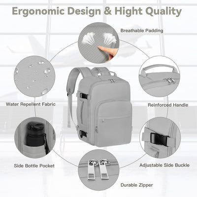 Hand Luggage Airplane Travel Backpack, Hand Luggage Backpack