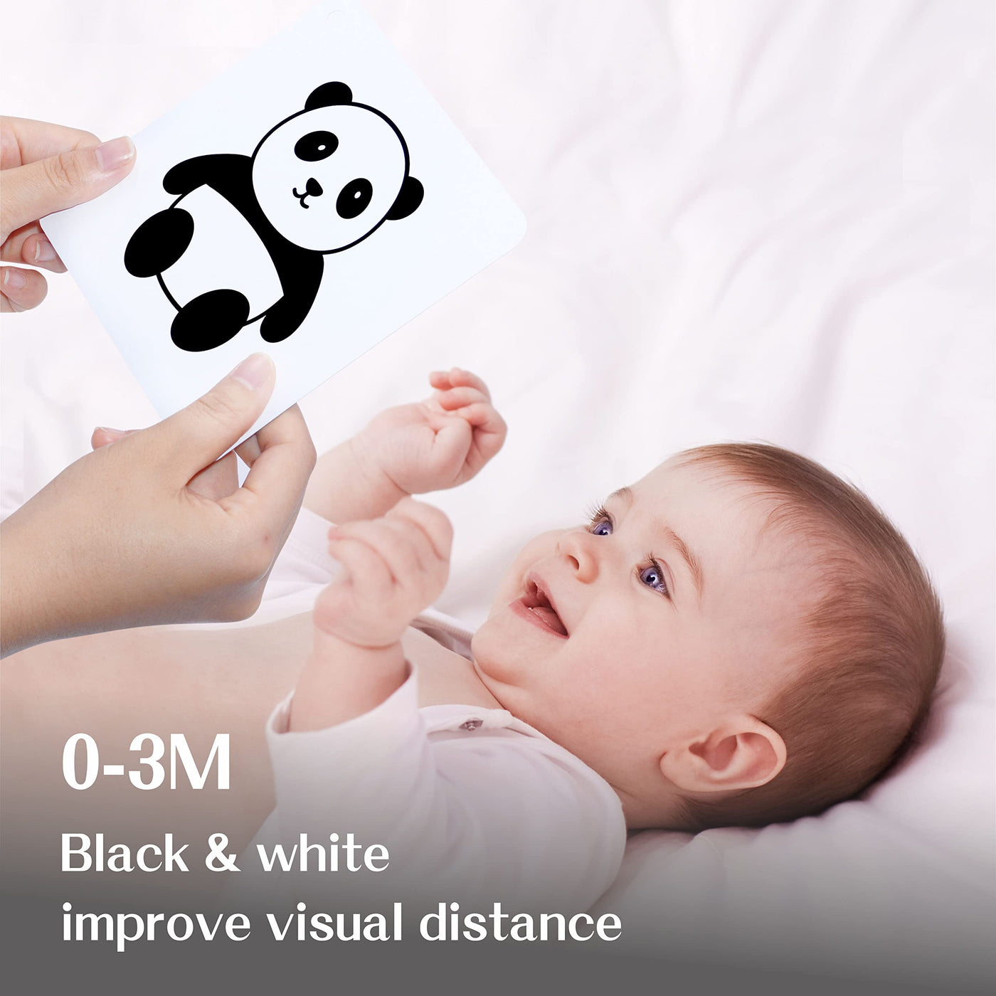 25 flashcards pour la stimulation visuelle des bébés, le développement sensoriel des nouveau-nés