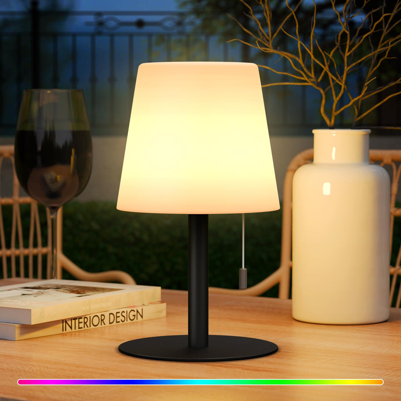 LED Rechargeable Battery Table Lamp Dimmable