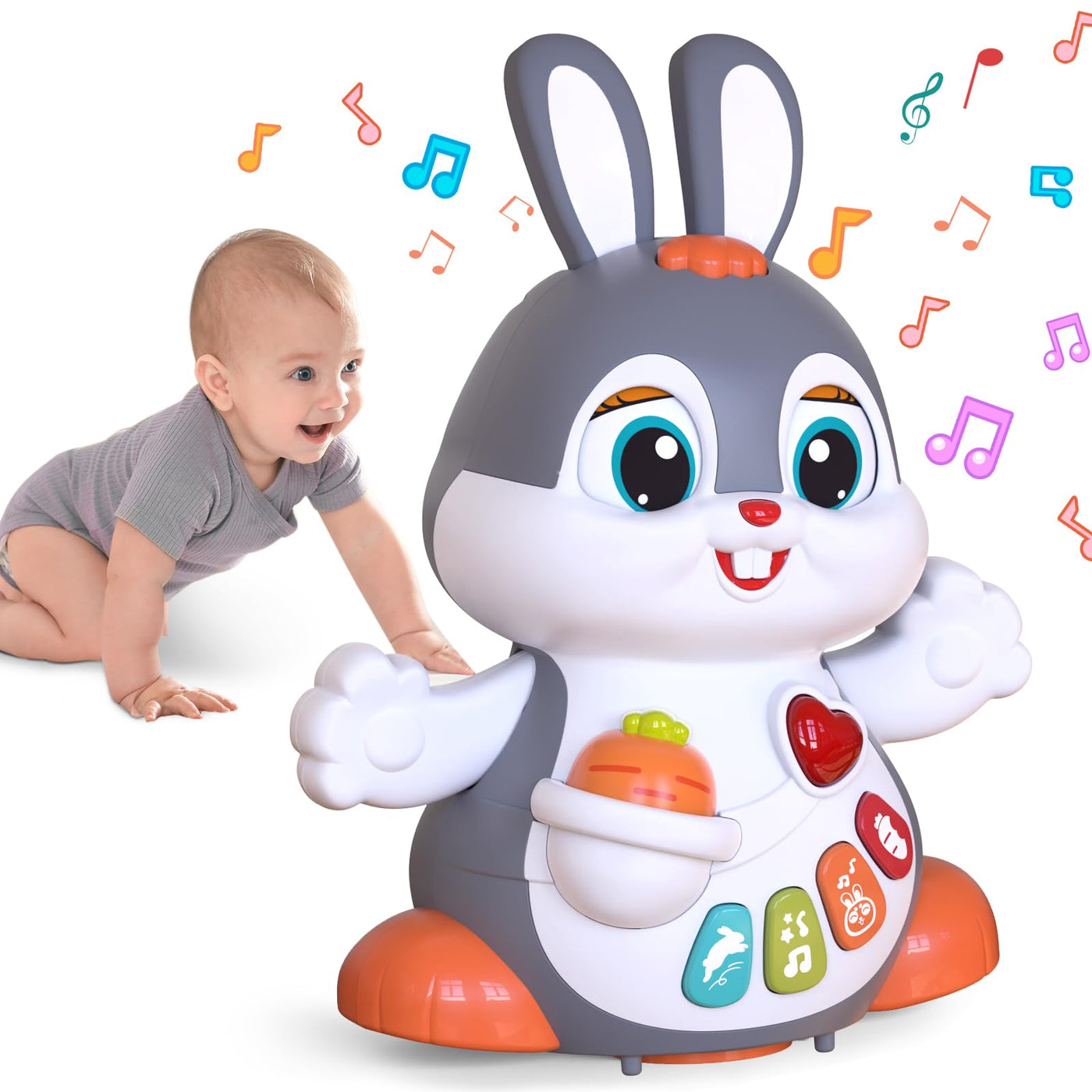 Baby musical toys toys,crawling toys baby toys ,Bunny toy Interactive learning toy with music