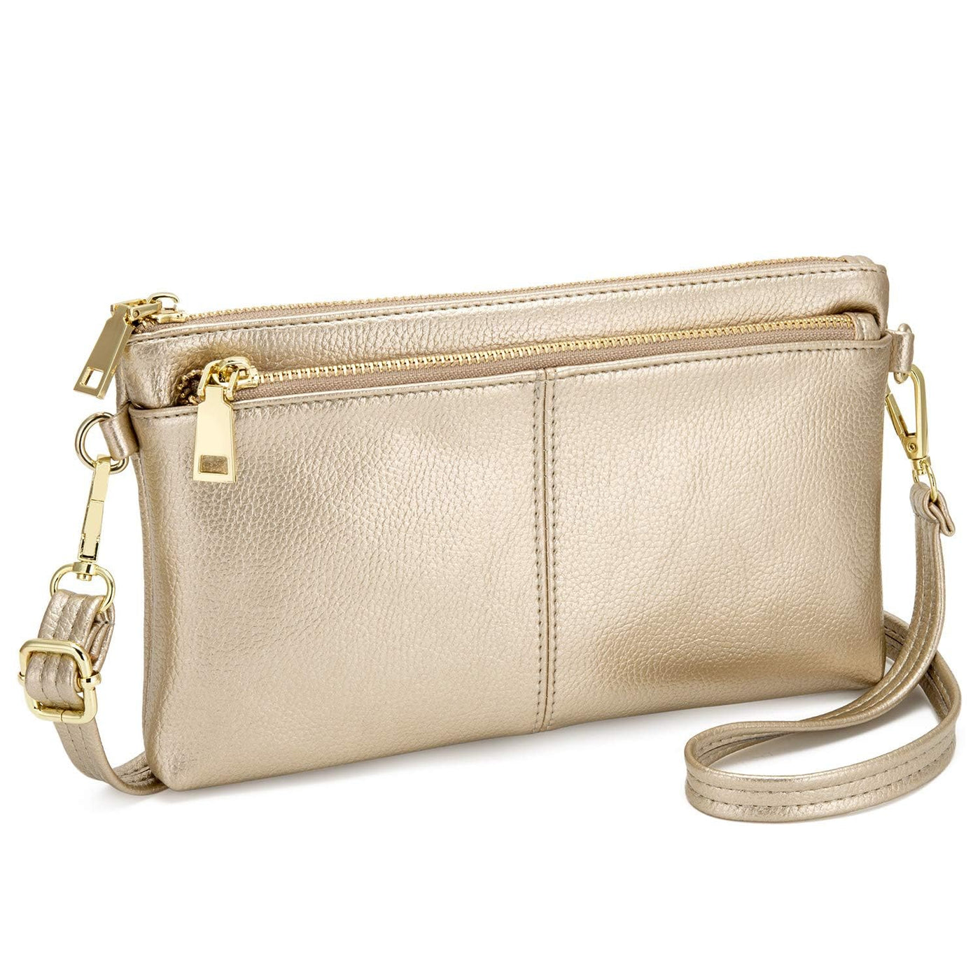 Small Triple Zipper Shoulder Bag