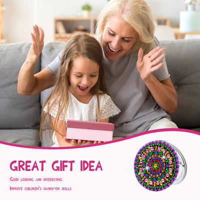 Miroir de poche 2 pièces Diamond Painting