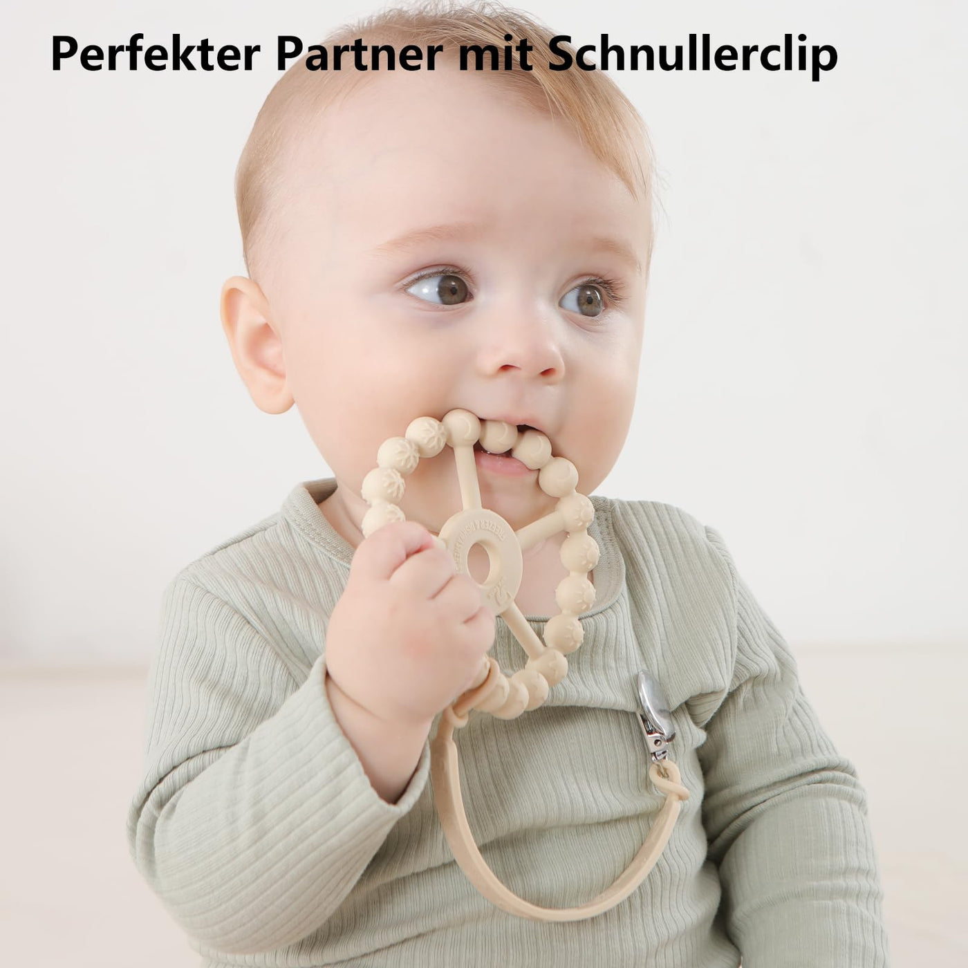 Beißring Baby, 3er-Pack Beißring Baby Spielzeug Kühlung, Silikon Greifring