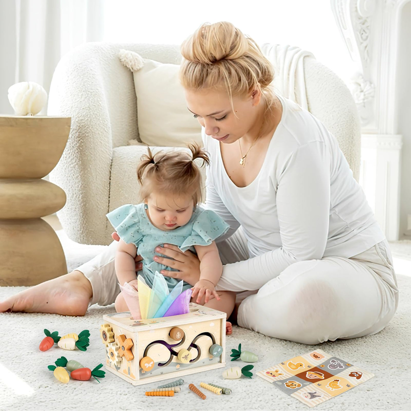 6 in 1 Cloth Box Baby Toys from Motor Toys