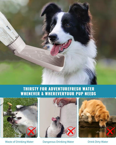 Portable Pet Drinking Bottle, foldable Design
