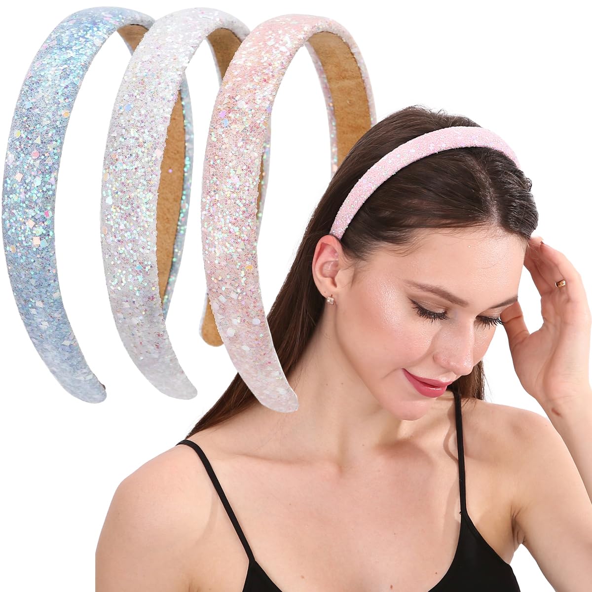 wide padded hair bands, fashionable, cute everyday accessory