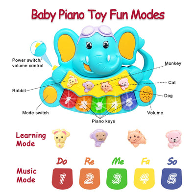 Musik Babyspielzeug Klavier Musikspielzeug Leuchttastatur Spielzeug