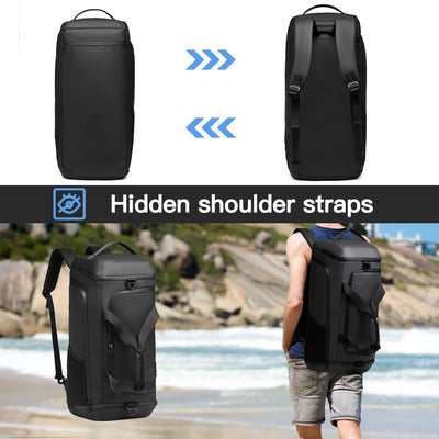 Sports bags with shoe compartment