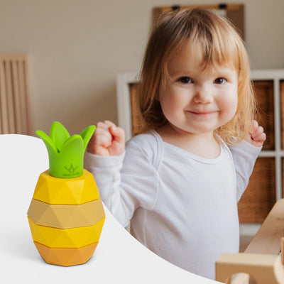 Lernspielzeug für motorische Fähigkeiten, stapelbare Ananas mit 5 Teilen