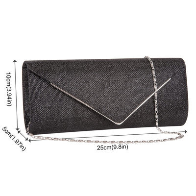 Clutch Lederhandtaschen mit abnehmbarer Kette